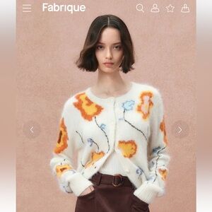 Fabrique X Sabrina Tachdjian Kambi Cardigan in Alpaca Merino Knit Size Large NWT